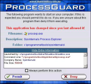 preview of the changed program launching prompt